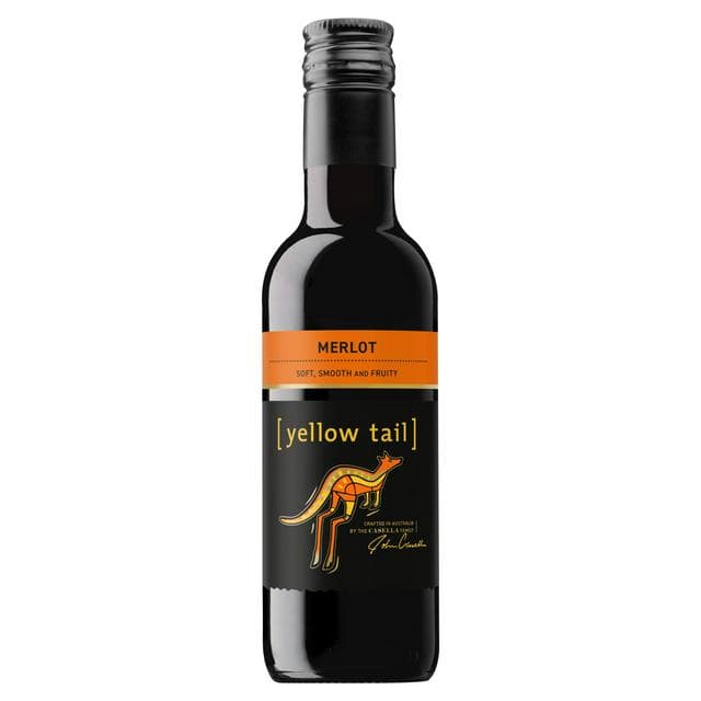 Yellow Tail 18.7cl Merlot Red Wine Minis Bottle - gallery image 1
