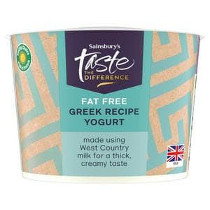 Sainsbury's 500g 0% Greek Recipe Yoghurt, Taste the Difference