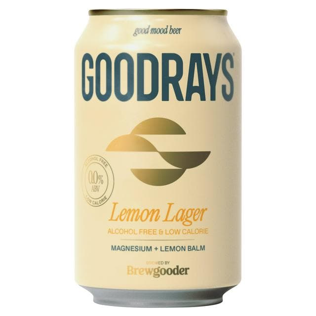 Goodrays 330ml Non Alcoholic Lemon Lager - gallery image 1