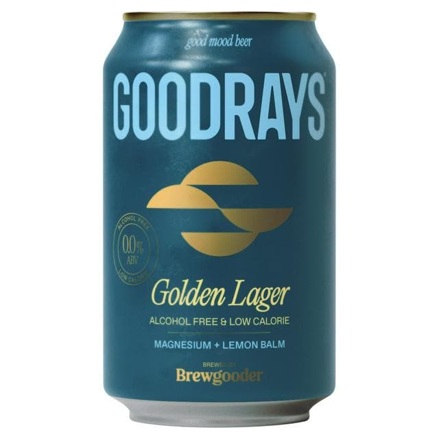 Goodrays 330ml Non Alcoholic Golden Lager - gallery image 1