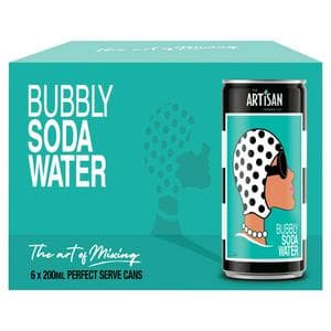 The Artisan Drinks Co. 6 x 200ml Bubbly Soda Water