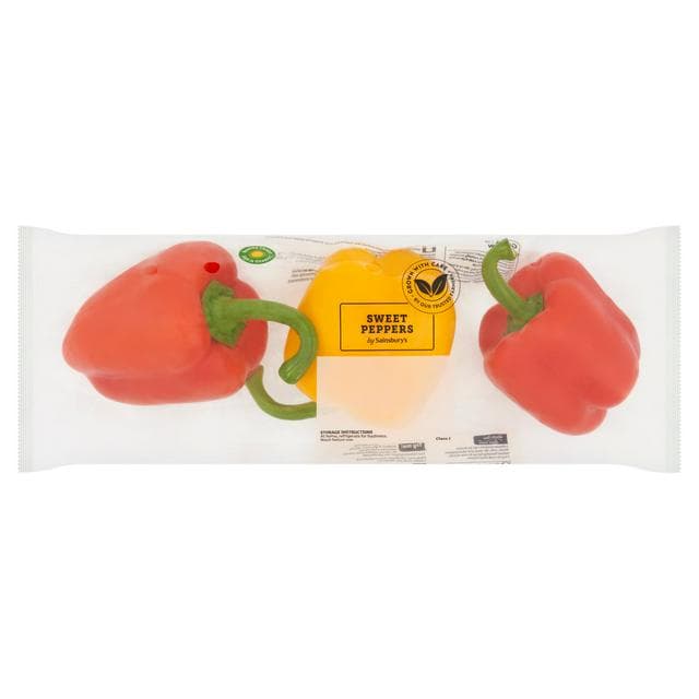 Sainsbury's Sweet Peppers (Colours may vary) x3 - gallery image 1