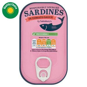 Sainsbury's Sardines in Tomato Sauce 120g