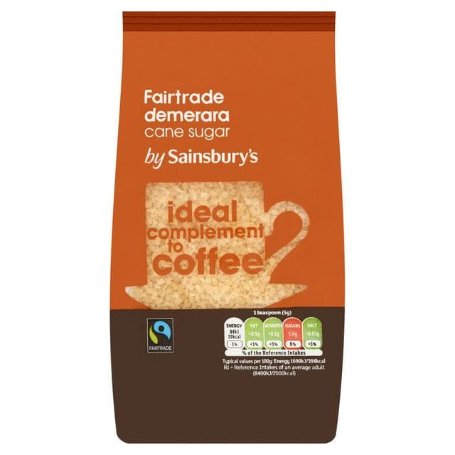 Sainsbury's Fairtrade Demerara Cane Sugar 500g - gallery image 1