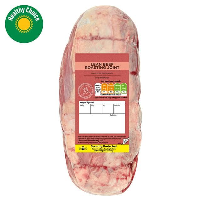 Sainsbury's British or Irish 21 Day Matured Lean Beef Roasting Joint (Approx. 1.4kg) - gallery image 1