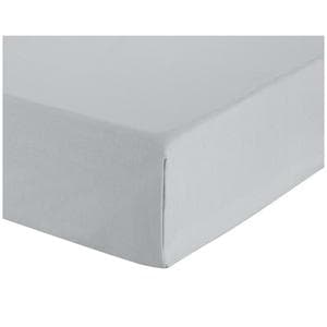 Sainsbury's Home Dove Grey Cotton Rich Flat Sheet