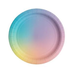 Wonder Rainbow Ombre Paper Plates
