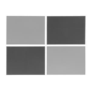 Habitat Pack of 4 Faux Leather Two Tone Reversible Placemat - Grey