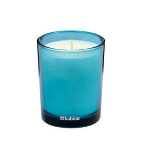 Habitat Scented Blue Stripe High Tide Boxed Candle - Rock Salt & Cedar
