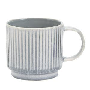 Sainsbury's Home Ribbed Mug - Grey