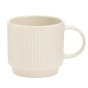 Sainsbury's Home Ribbed Mug - Cream