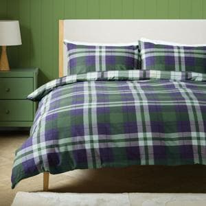 Sainsbury's Home Country Check Bedding Set - Green