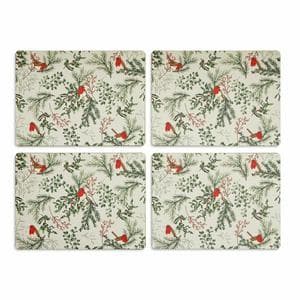 Sainsbury's Home Pack of 4 Robin Corkback Placemats