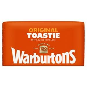 Warburtons Toastie Thick Sliced White Bread 800g