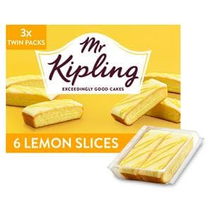 Mr Kipling Lemon Cake Slices x6