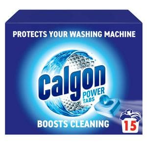 Calgon washing machine cleaner tablets limescale protection 15 tablets