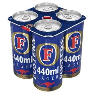 Foster's Lager Beer Cans 4 x 440ml