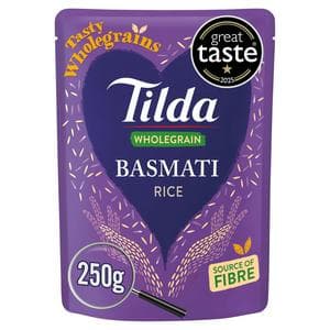 Tilda Microwave Rice Wholegrain Basmati 250g