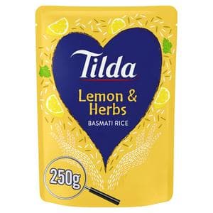 Tilda Microwave Rice Lemon & Herb Basmati 250g