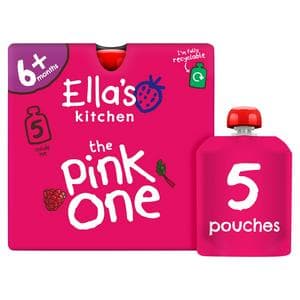Ella's Kitchen Organic the Pink One Smoothie Baby Food Pouch 6+ Months 90g