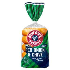 New York Bakery Co. Onion & Chive Bagels x5