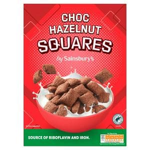 Sainsbury's Choco Hazelnut Squares Cereal 375g