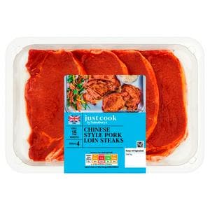 Sainsbury's Just Cook 440g Chinese Style Pork Loin Steaks