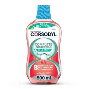 Corsodyl Complete Protection Gum Care Mouthwash Mild Mint 500ml
