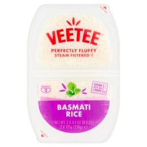 Veetee Heat& Eat Basmati Rice Pots x2 250g
