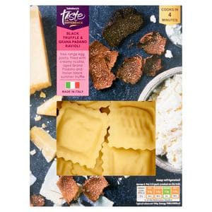 Sainsbury's Black Truffle & Grana Padano Ravioli, Taste the Difference 250g