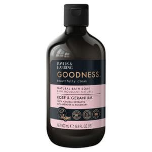 Baylis & Harding Goodness Rose & Geranium Natural Bath Soak 500ml