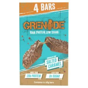 Grenade Chocolate Chip Salted Caramel Flavour 4x60g
