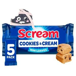 Soreen Scream 5 x Cookies & Cream Flavour Mini Loaves 150g