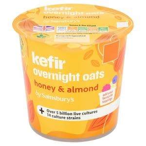 Sainsbury's 350g Honey & Almond Kefir Overnight Oats