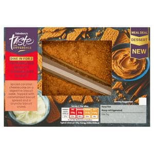 Sainsbury's 2 x Caramelised Biscuit Cheesecake Slices, Taste the Difference 190g