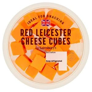 Sainsbury's 125g Red Leicester Snacking Cheese Cubes