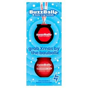 BuzzBallz 200ml Ready to Go Cocktails & Bauballz Tree Decoration Gift Set