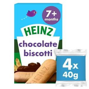 Heinz 160g Chocolate Biscotti Multipack 7+ Months Baby Food Snacks