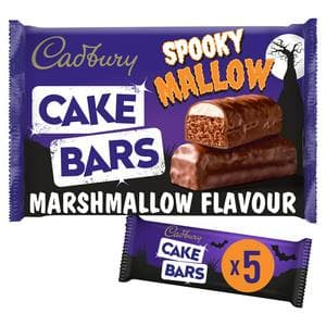Cadbury 5 x Spooky Mallow Marshmallow Flavour Cake Bars