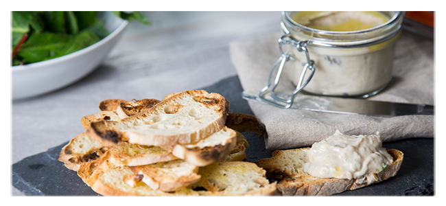 Smoked mackrel pate with toasted ciabatta