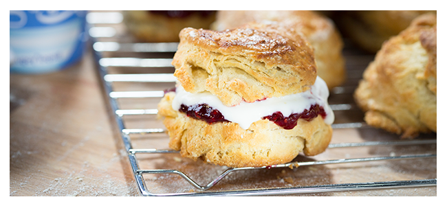 Fluffy yogurt scones