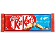 Kit Kat Cookies & Cream Chocolate 2 Finger 8 by 20.8 grams 