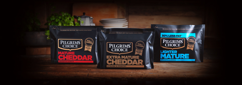 Learn more about the Pilgrims Choice cheese range.