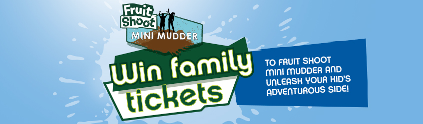 Win family tickets to Fruit Shoot Mini Mudder and unleash your kid's adventurous side