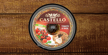 Castello Tomato and Basil Halo Cheese.