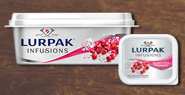 Lurpak Infusions Sea Salt and Pink Peppercorn.