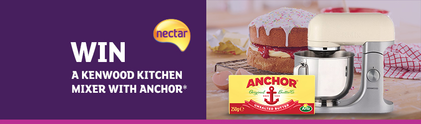 Win a Kenwood kitchen mixer with Anchor.