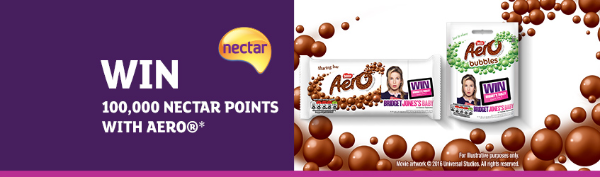 Win 100,000 Nectar points with Aero.