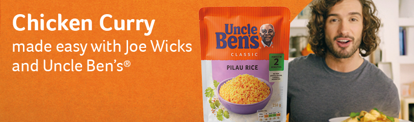 Uncle Ben's chicken curry.