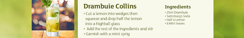 Drambuie collins recipe.